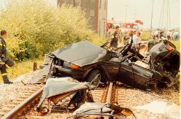 La scena dell'incidente nei pressi di Pozzilli