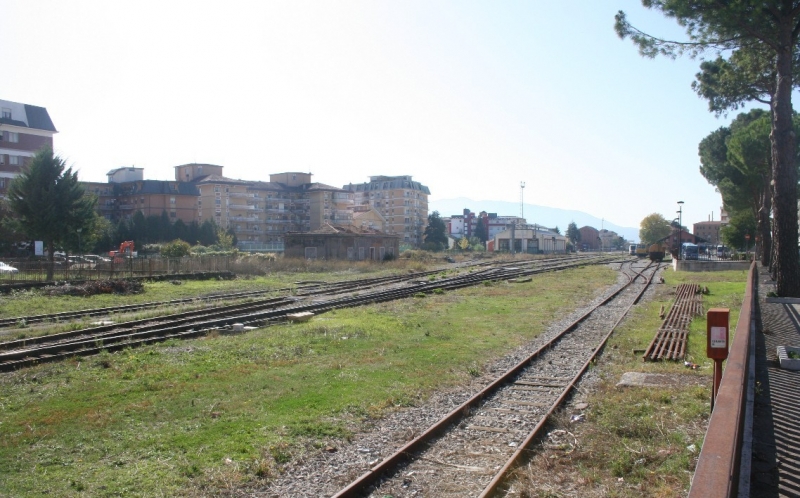 L'area della stazione ferroviaria di Isernia